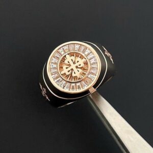 Patek Philippe Ring Custom Rose Gold Diamond 10-14-18K (4)