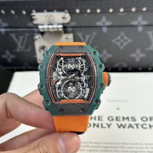 Richard Mille RM21-02 Tourbillon Aerodyne Green TPT Watch RM Factory 43mm (10)