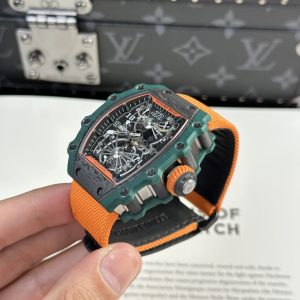 Richard Mille RM21-02 Tourbillon Aerodyne Green TPT Watch RM Factory 43mm (10)