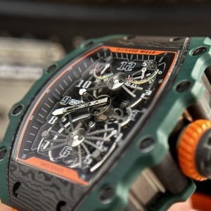 Richard Mille RM21-02 Tourbillon Aerodyne Green TPT Watch RM Factory 43mm (10)