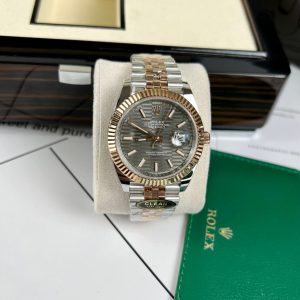 Rolex DateJust 126331 Replica Watch Gray Fluted Dial Clean Factory 41mm (3)