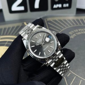 Rolex DateJust 126334 Clone Watch Gray Dial Clean Factory 41mm (1)