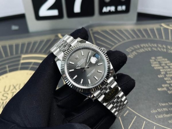 Rolex DateJust 126334 Clone Watch Gray Dial Clean Factory 41mm (1)
