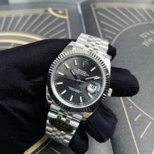 Rolex DateJust 126334 Clone Watch Gray Dial Clean Factory 41mm (1)