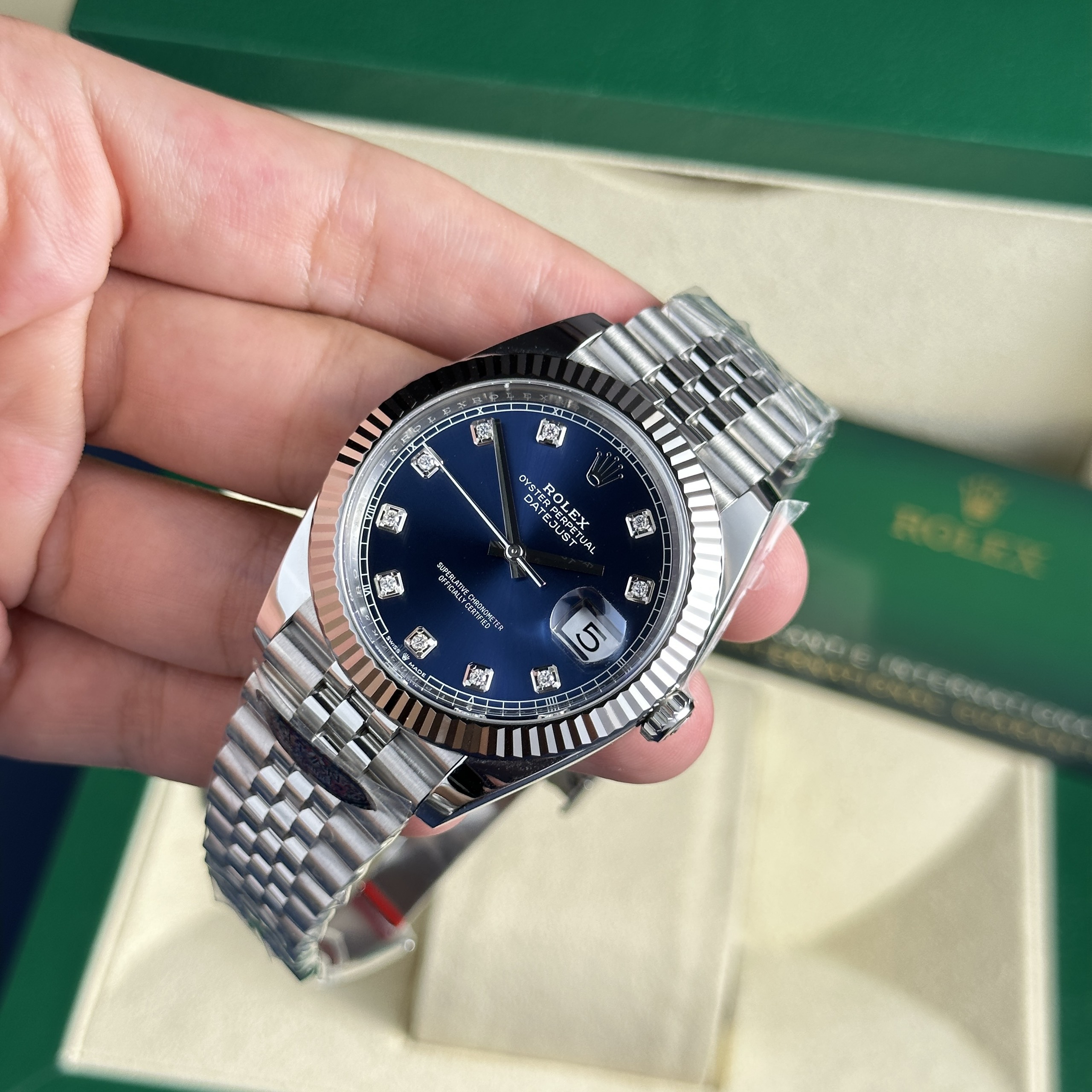 Rolex DateJust 126334 Clone Watch Hig Blue Dial Clean Factory (4) Rolex DateJust 126334 Clone Watch Hig Blue Dial Clean Factory (1)