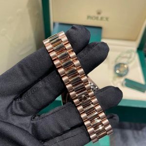 Rolex Day-Date 128345RBR Natural Diamond Solid Gold Watch 36mm (7)