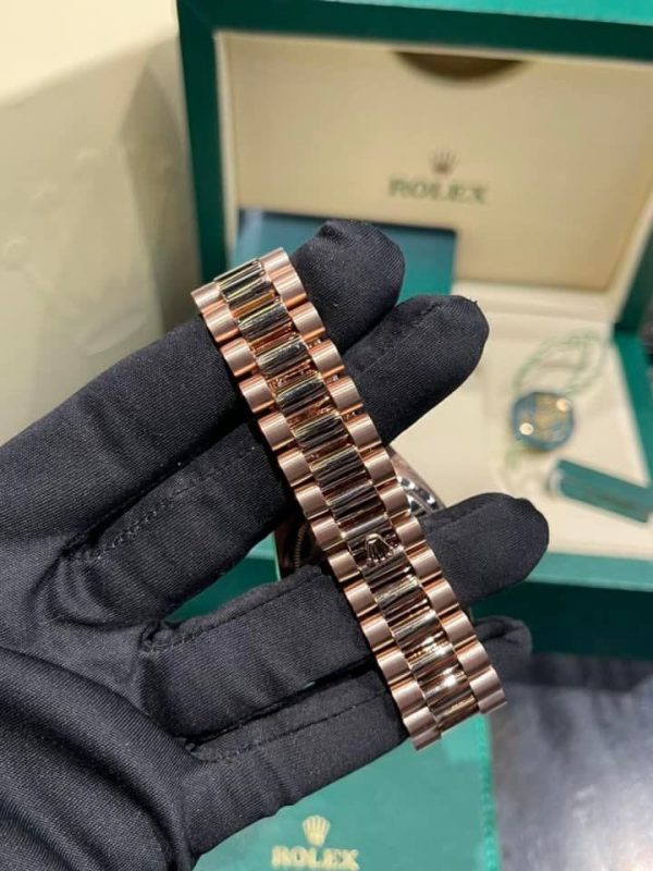 Rolex Day-Date 128345RBR Natural Diamond Solid Gold Watch 36mm (7)
