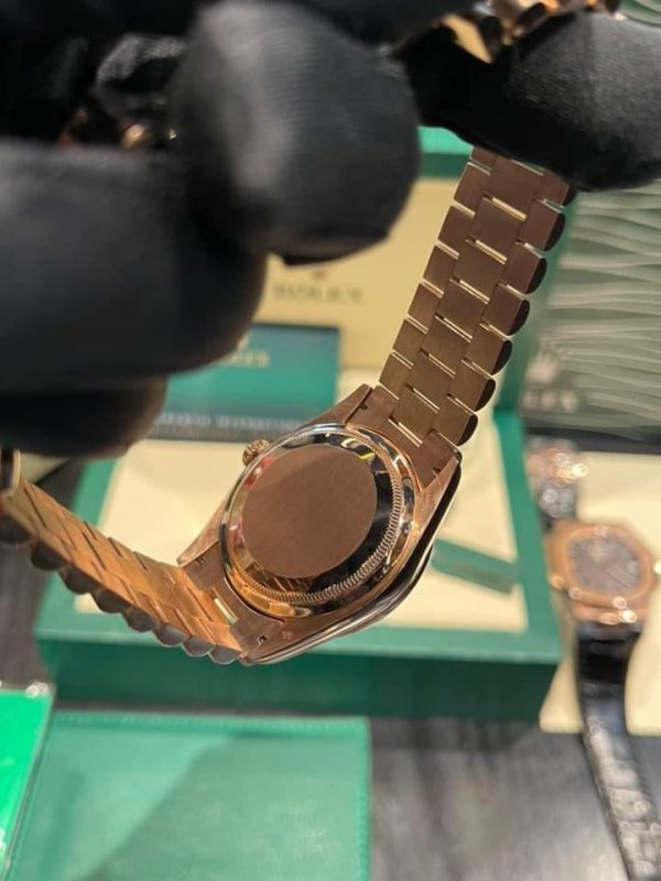 Rolex Day-Date 128345RBR Natural Diamond Solid Gold Watch 36mm (7)