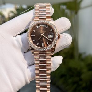 Rolex Day-Date Gold Wrapped Custom Moissanite Diamonds 176 Grams 40mm (4)