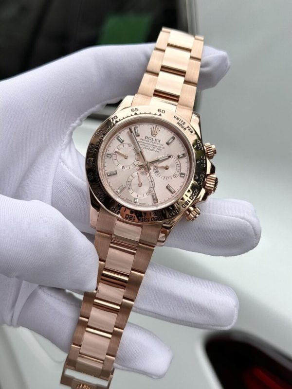 Rolex Daytona 116505 18K Solid Gold Watch with Diamond Numbers (8)