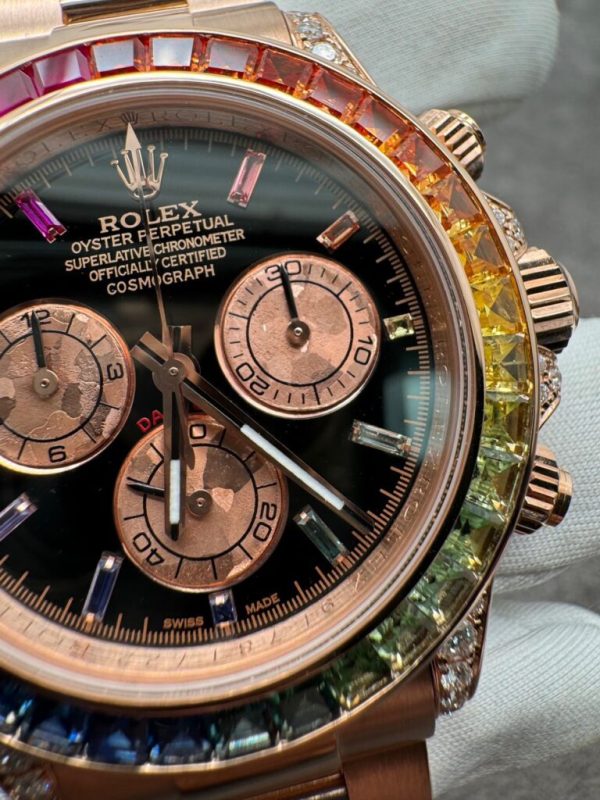 Rolex Daytona M116595RBOWDP 18K Solid Gold and Gemstones Customs (1)