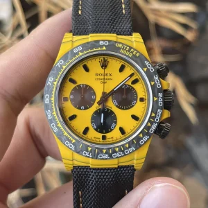 Rolex Replica Watches Daytona Yellow Carbon DIW Factory 40mm (11)