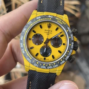 Rolex Replica Watches Daytona Yellow Carbon DIW Factory 40mm (11)