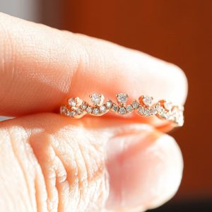 Women’s Ring Natural Custom Diamond Rose Gold 18k (2)