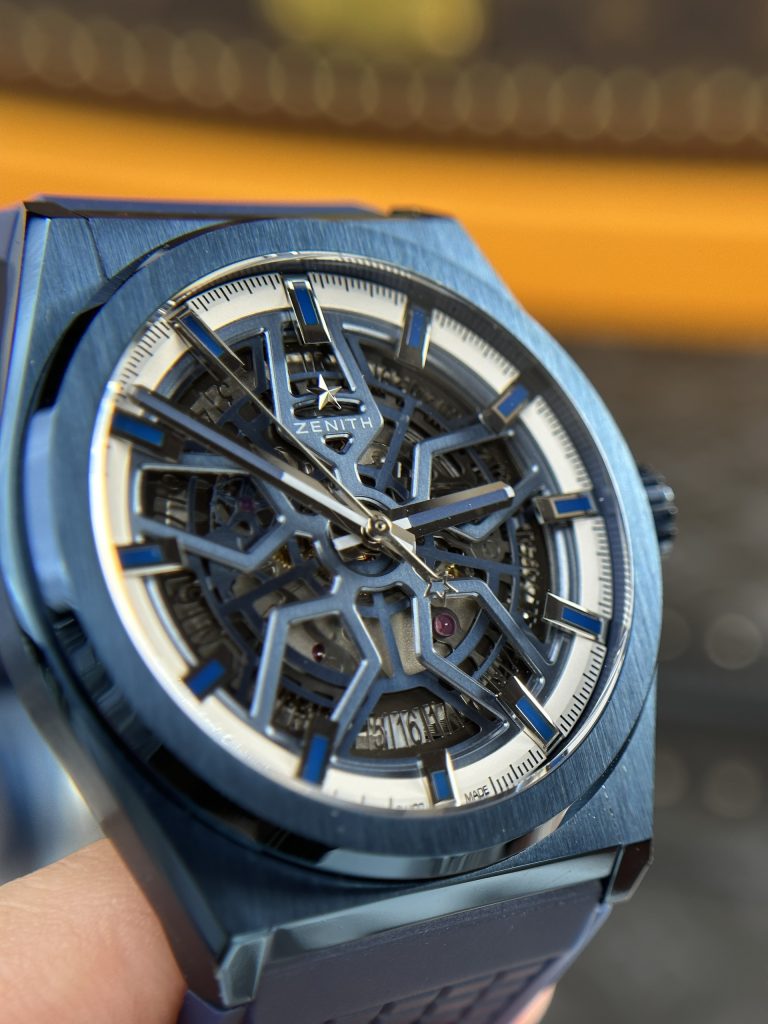 Zenith Defy Classic Replica Watches Skeleton Blue Dial LF Factory 41mm (10)