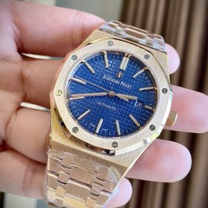 Audemars Piguet Royal Oak 15400OR Replica Watch Blue Dial APS Factory (1)