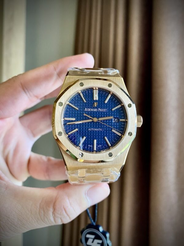 Audemars Piguet Royal Oak 15400OR Replica Watch Blue Dial APS Factory (1)