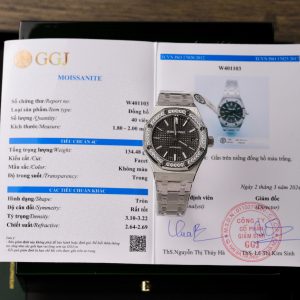 Audemars Piguet Royal Oak Customs Moissanite Diamonds Bezel IPF 37mm (3)