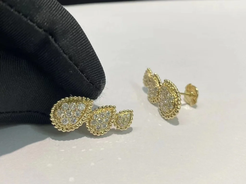 Boucheron Serpent Bohème Earrings Custom Diamond 18K Gold (2)