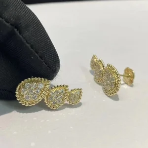 Boucheron Serpent Bohème Earrings Custom Diamond 18K Gold (2)