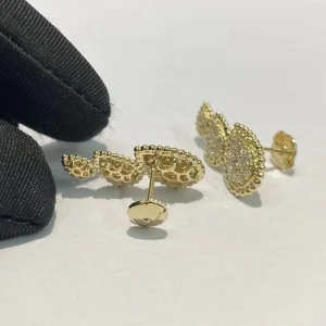 Boucheron Serpent Bohème Earrings Custom Diamond 18K Gold (2)