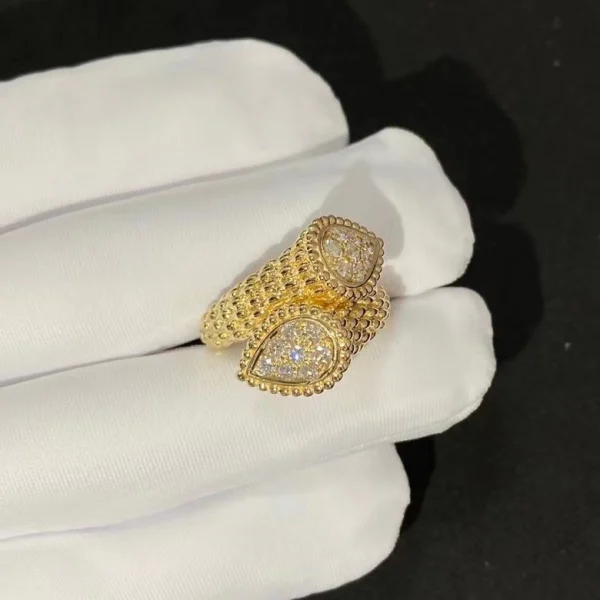 Boucheron Serpent Boheme Rings Custom Full Diamond 18K Gold (2)