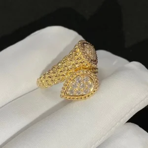 Boucheron Serpent Boheme Rings Custom Full Diamond 18K Gold (2)