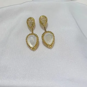 Bouchrone Womens Earrings Custom Diamond 18K Gold (2)