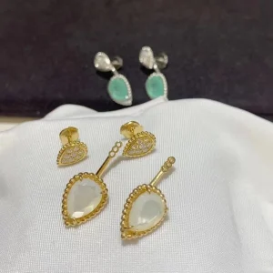 Bouchrone Womens Earrings Custom Diamond 18K Gold (2)