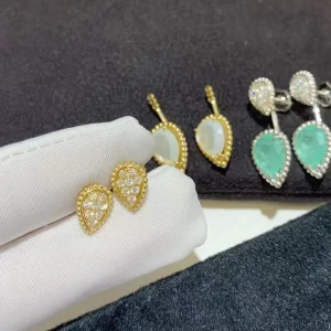 Bouchrone Womens Earrings Custom Diamond 18K Gold (2)