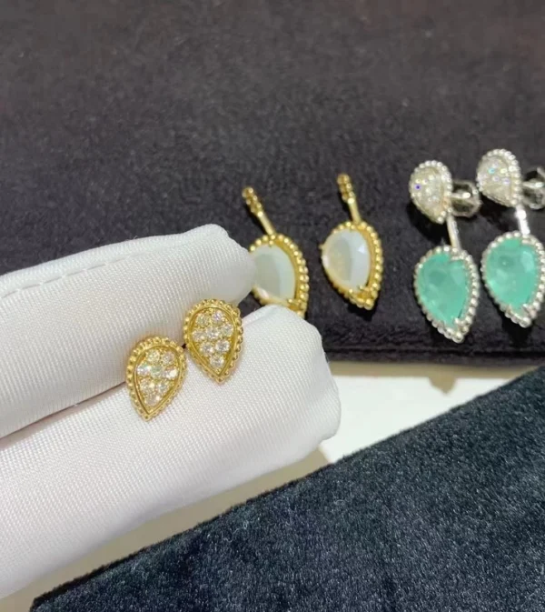 Bouchrone Womens Earrings Custom Diamond 18K Gold (2)
