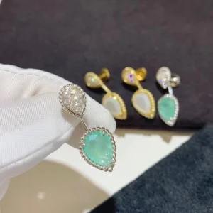 Bouchrone Womens Earrings Diamond 18K Gold Custom (2)