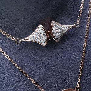 Bvlgari Divas’ Dream Necklace Custom 18K White Gold Diamond (2)