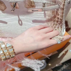Bvlgari Sepremti Bracelet Custom Mother Of Pearl Diamond 18K Rose Gold (2)