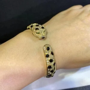 Cartier De Panthère Bracelet Diamonds Custom Gold 18K (2)