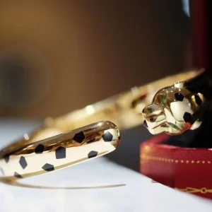 Cartier De Panthère Womens Bracelet Custom 18K Gold (2)