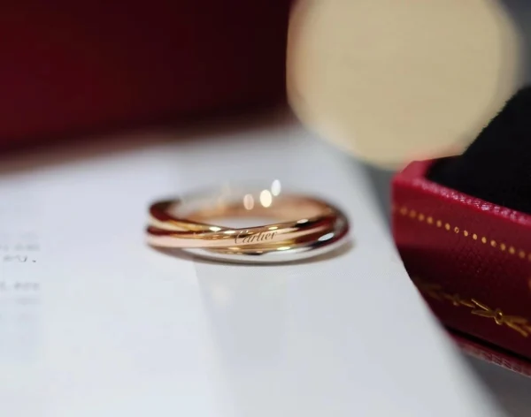 Cartier Engagement Rings Custom 18K Rose Gold (2)