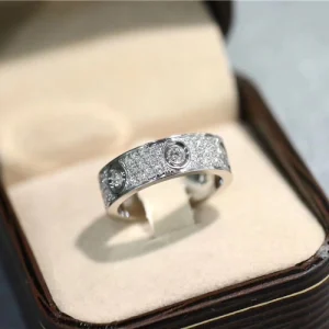 Cartier Love Rings Custom Diamond Gold 18K (2)