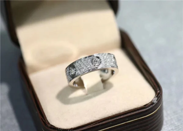 Cartier Love Rings Custom Diamond Gold 18K (2)