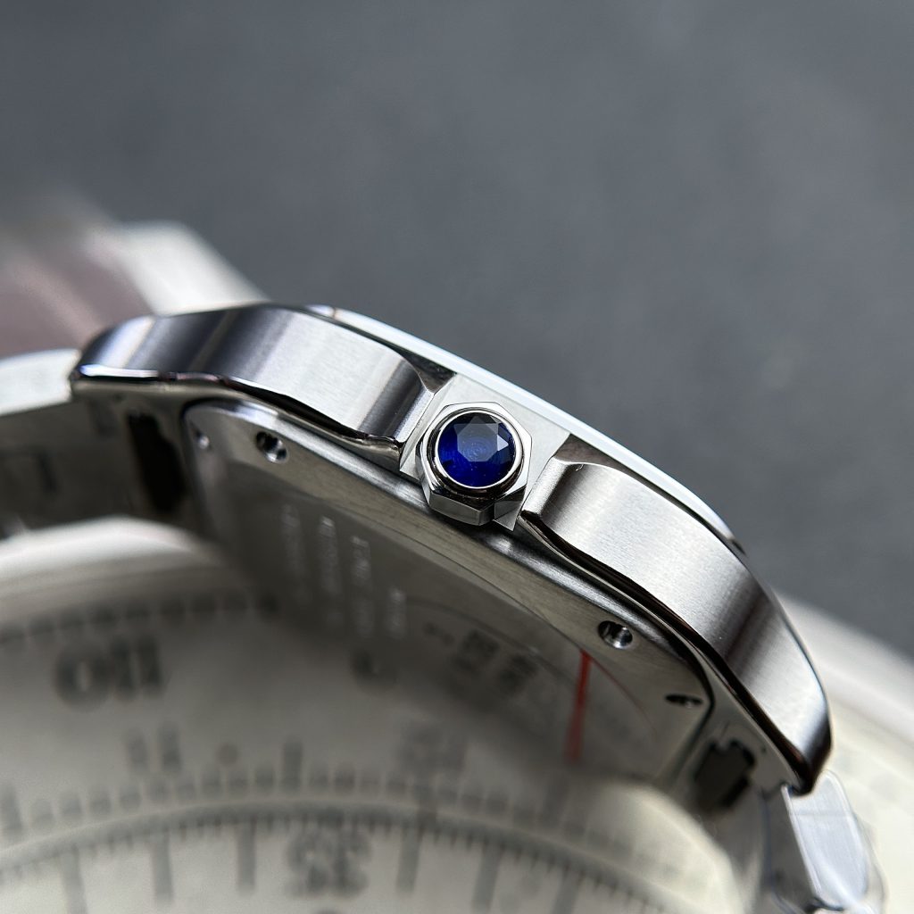 Cartier Santos De Cartier WSSA0061 Green Dial Best Replica Women 35mm (2)