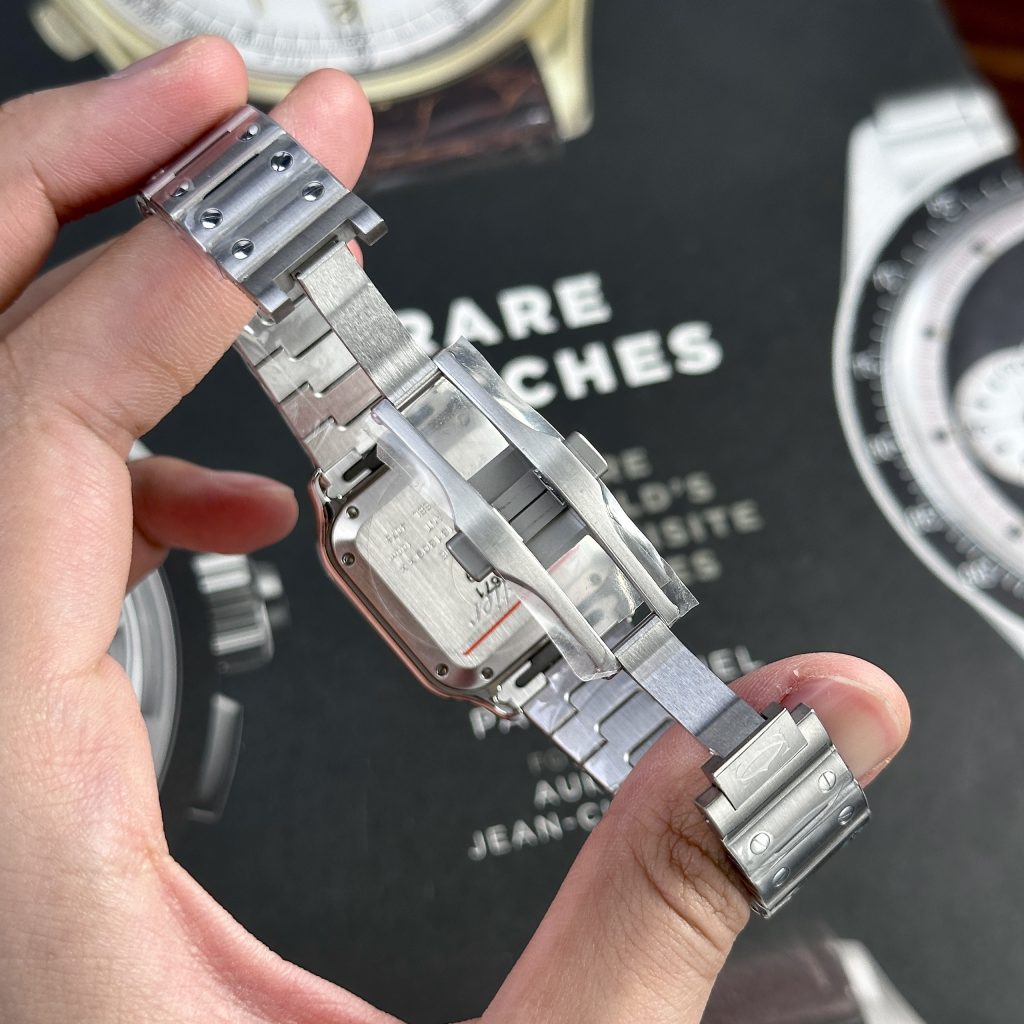 Cartier Santos De Cartier WSSA0061 Green Dial Best Replica Women 35mm (2)