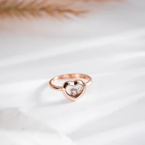 Chopard Happy Hearts Rings Custom Diamond 18K Rose Gold (2)