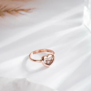 Chopard Happy Hearts Rings Custom Diamond 18K Rose Gold (2)