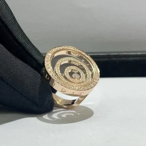 Chopard Happy Spirit Rings Custom 18K Rose Gold Diamond (2)