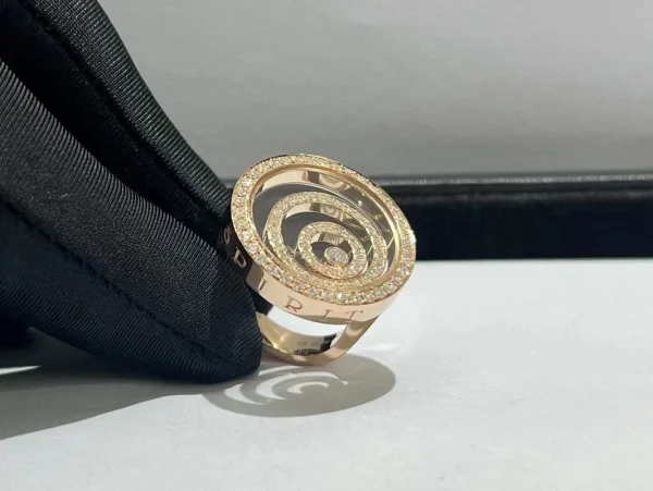 Chopard Happy Spirit Rings Custom 18K Rose Gold Diamond (2)