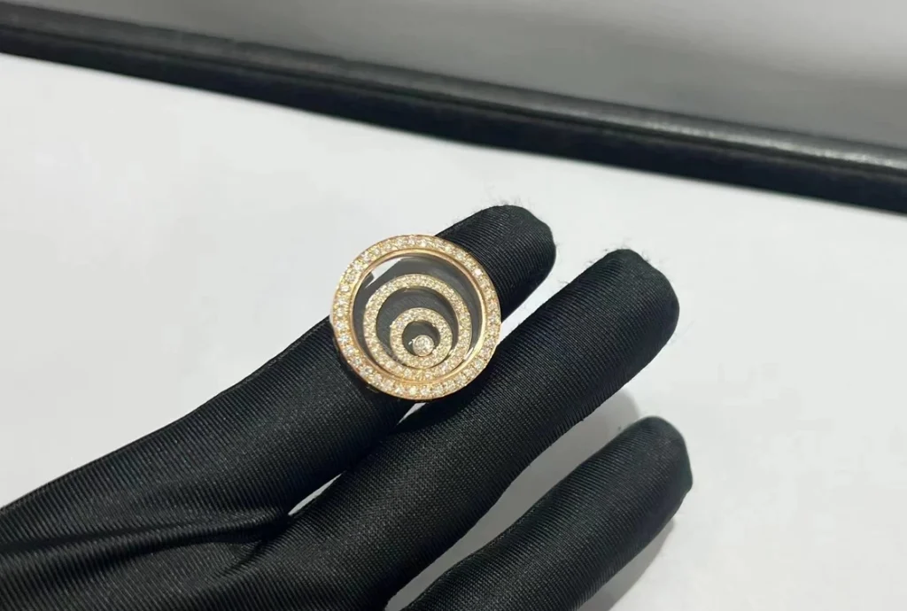 Chopard Happy Spirit Rings Custom 18K Rose Gold Diamond (2)