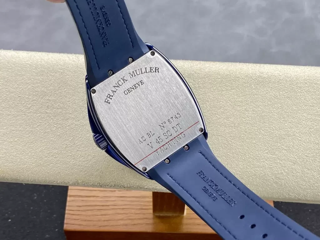 Franck Muller V45 Yachting Ceramic Blue Replica Watches 45mm (5)