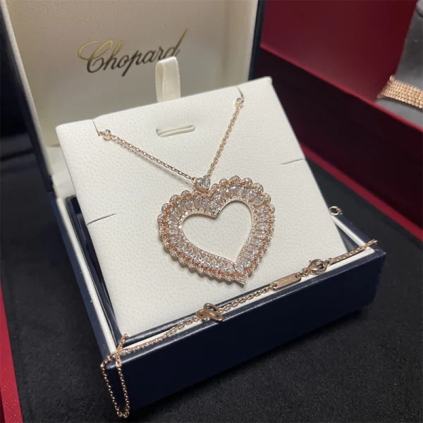 Glamira Loreto Womens Necklace Custom 18K Rose Gold Diamond (2)