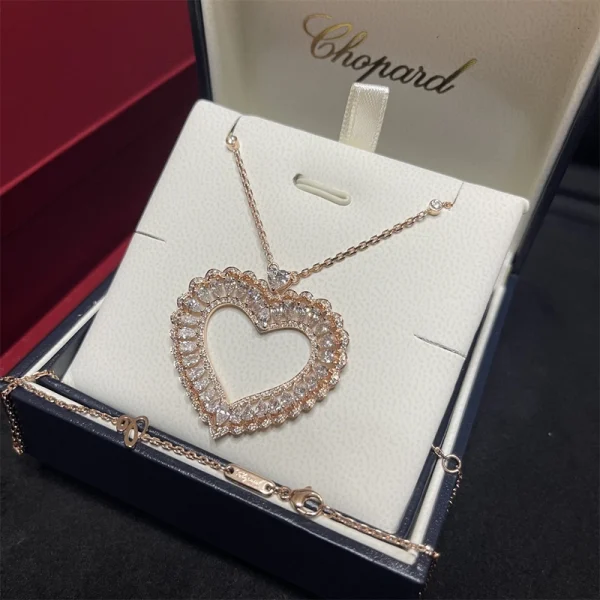 Glamira Loreto Womens Necklace Custom 18K Rose Gold Diamond (2)