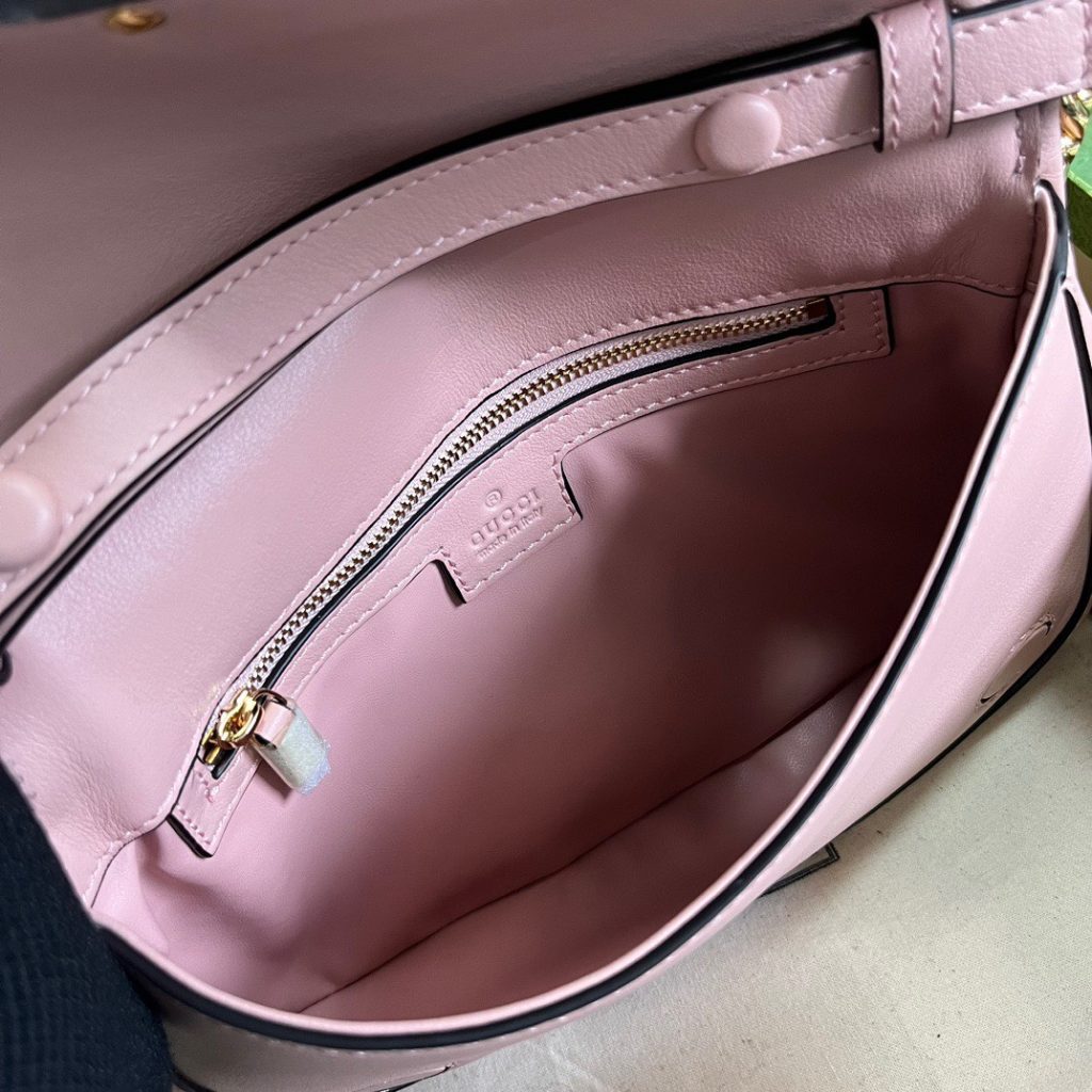 Gucci Blondie Replica Bags Womens Pink Lock Gold Size 28x16x4cm (1)
